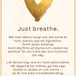 Just Breathe Citat Ring med Meddelandekort