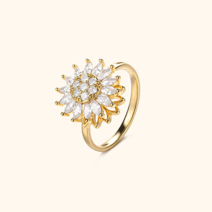Solrosens Gnistrande Snurrande Ring