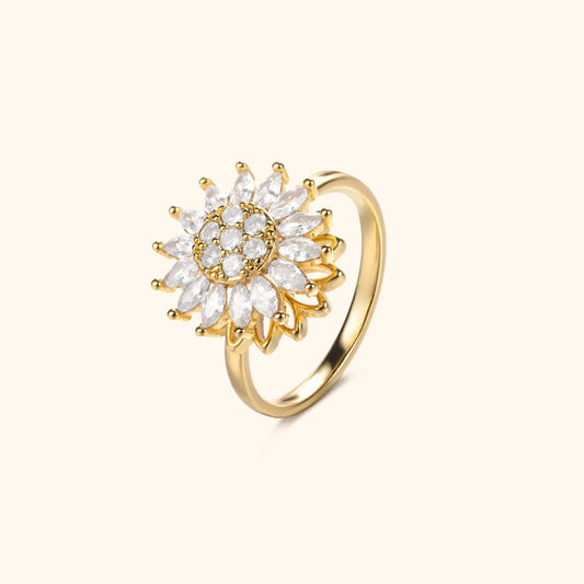 Solrosens Gnistrande Snurrande Ring