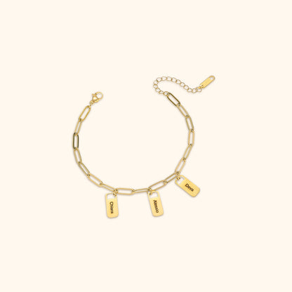 Anpassade Namn Berlock Armband