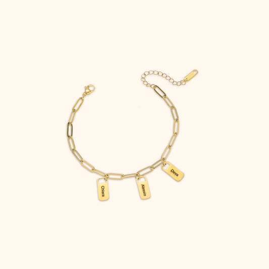 Anpassade Namn Berlock Armband