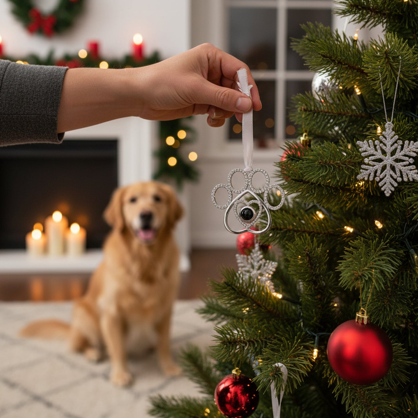 Personligt Tassavtrycks Julegranshänge