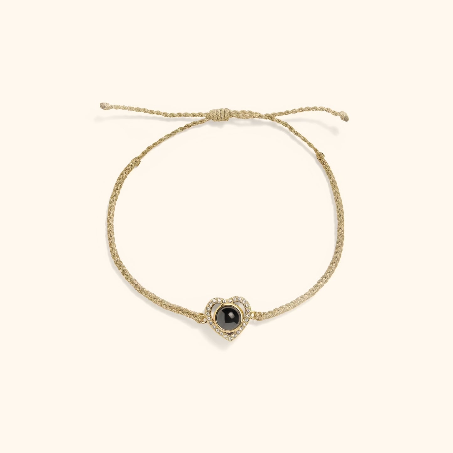 Kärlek Sminne Hjärta Foto Armband