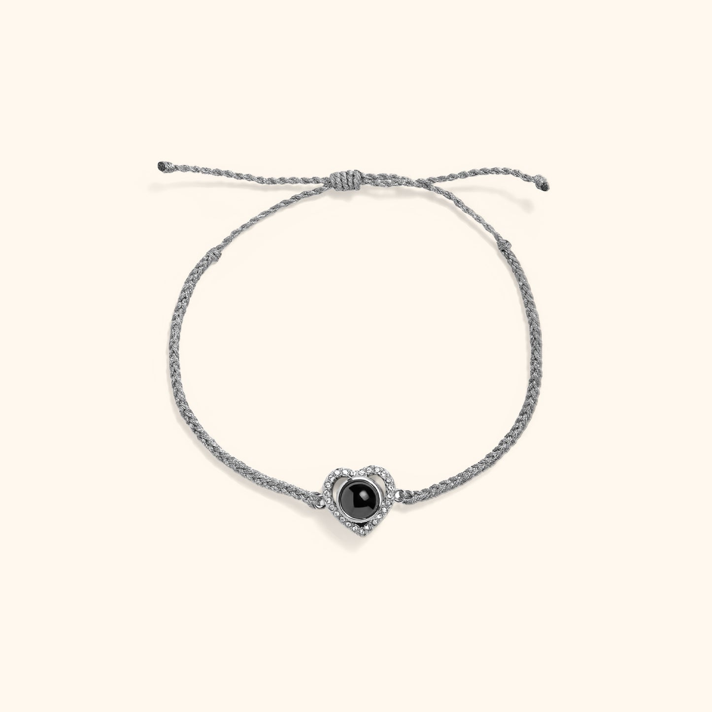 Kärlek Sminne Hjärta Foto Armband