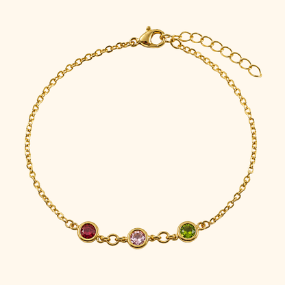 Personligt Multi Födelsestenarmband