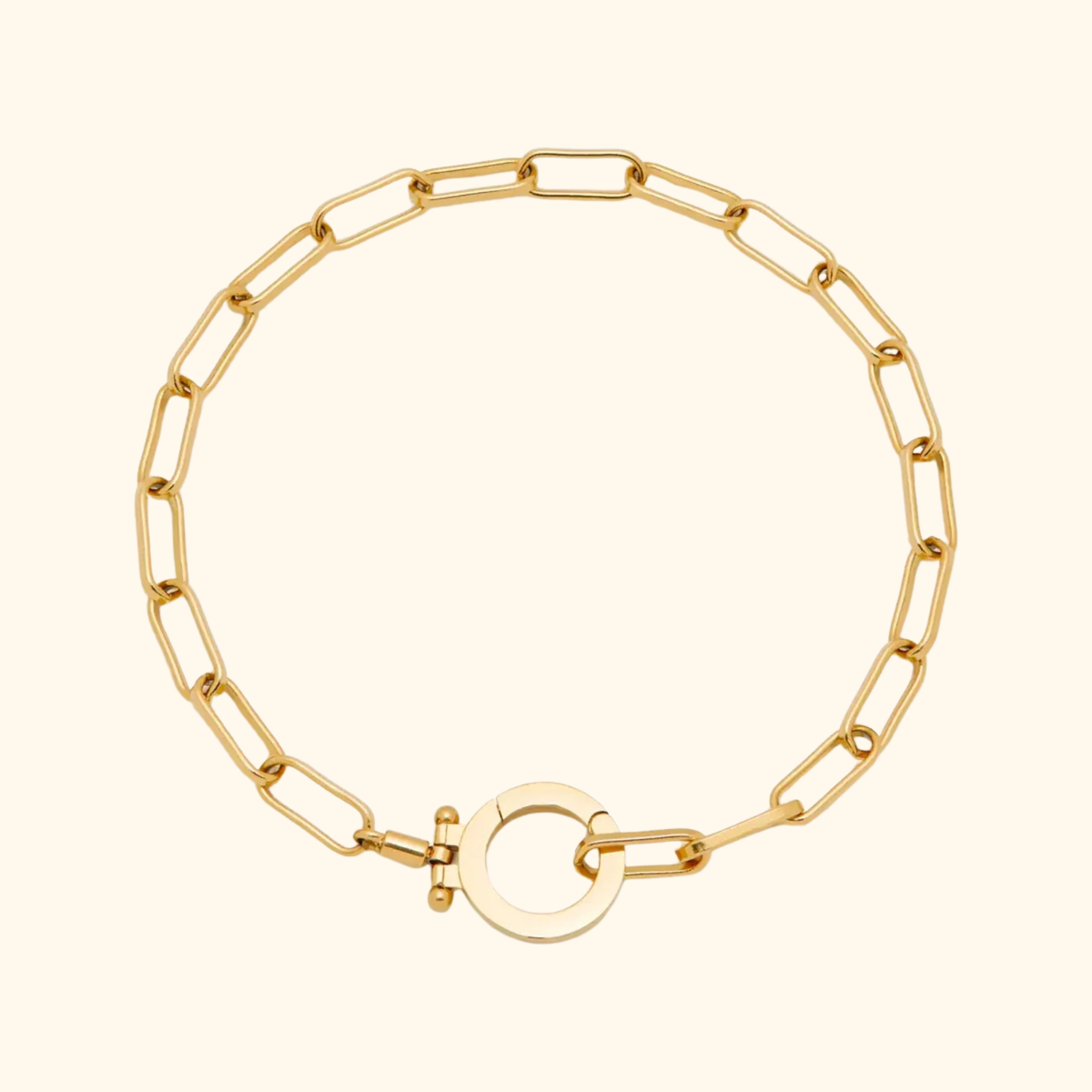 Elegant Paperclip Kedjearmband