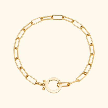 Elegant Paperclip Kedjearmband