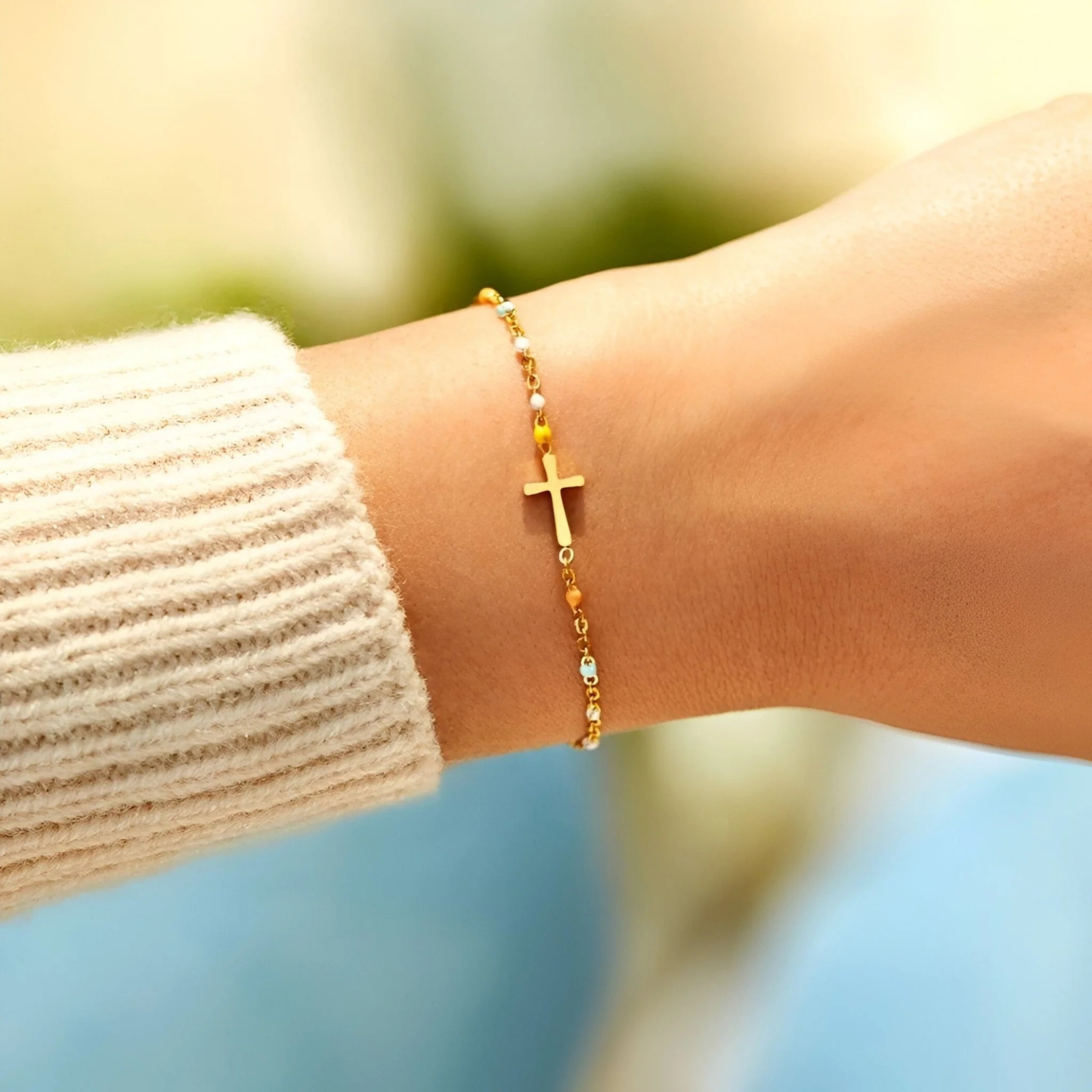 Pray Over It Cross Armband
