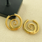Eleganta Spiral Orhängen