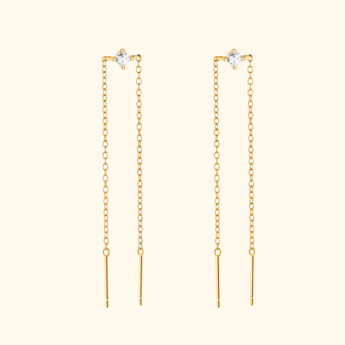Eleganta Threader Kedje Örhängen