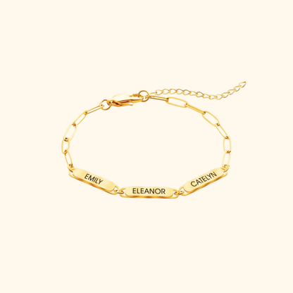 Personligt Kedjelänk Charm Armband
