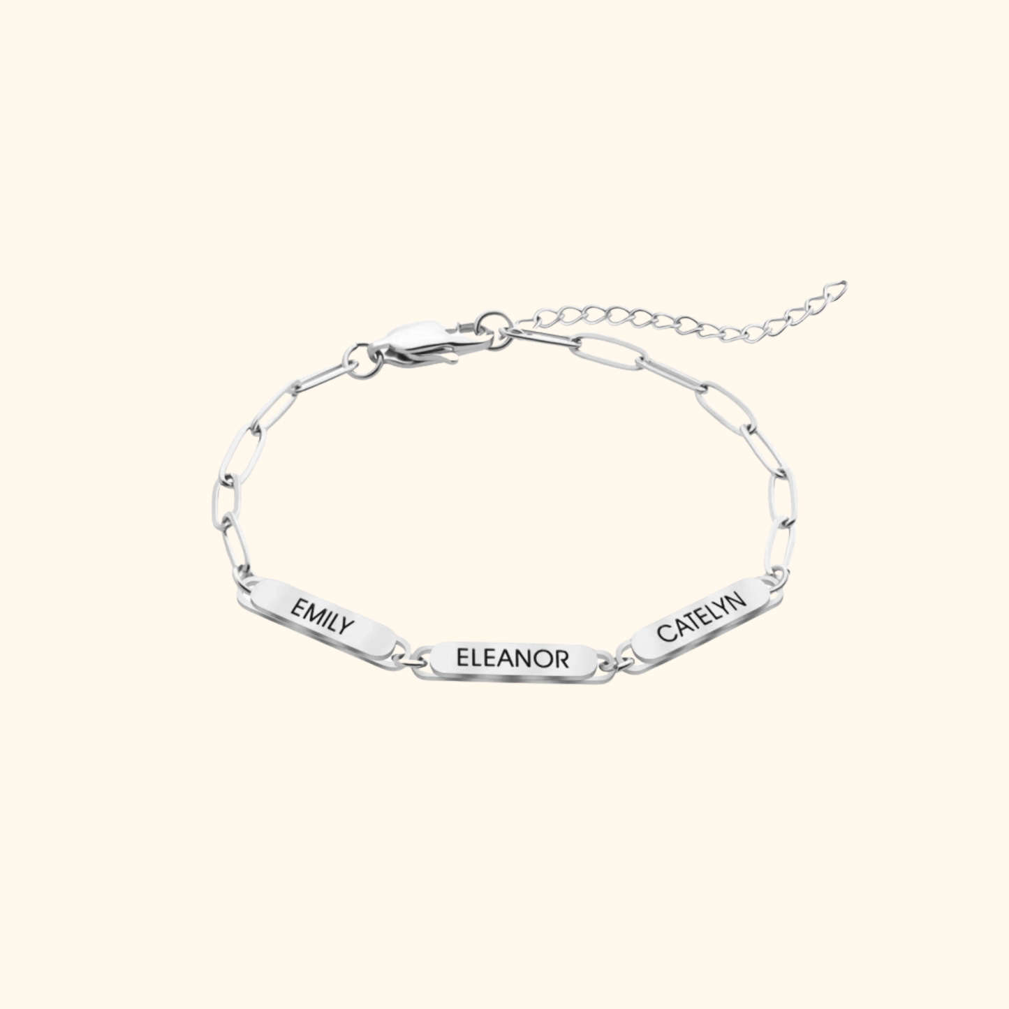 Personligt Kedjelänk Charm Armband