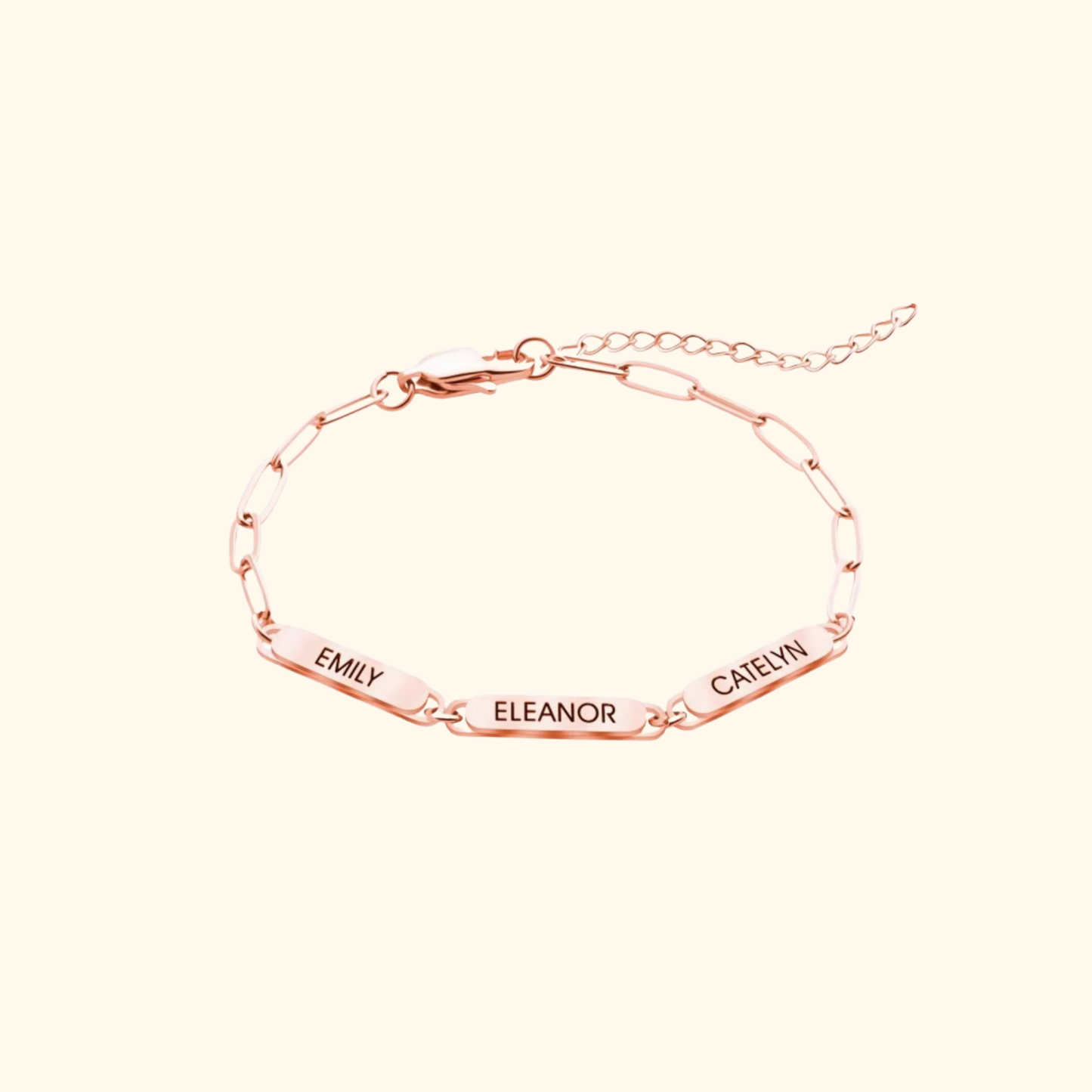 Personligt Kedjelänk Charm Armband