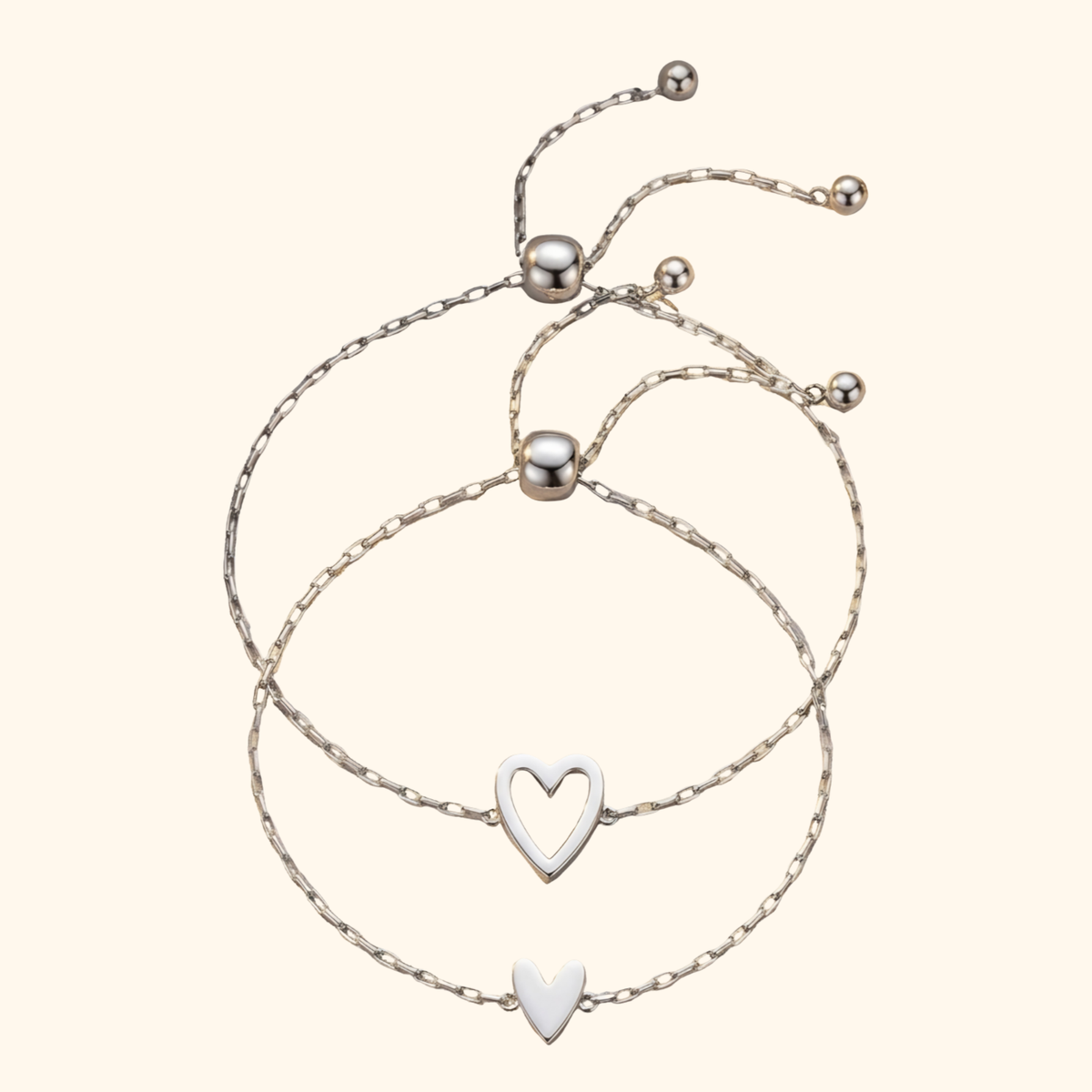 Elegant Matchande Hjärt Armband