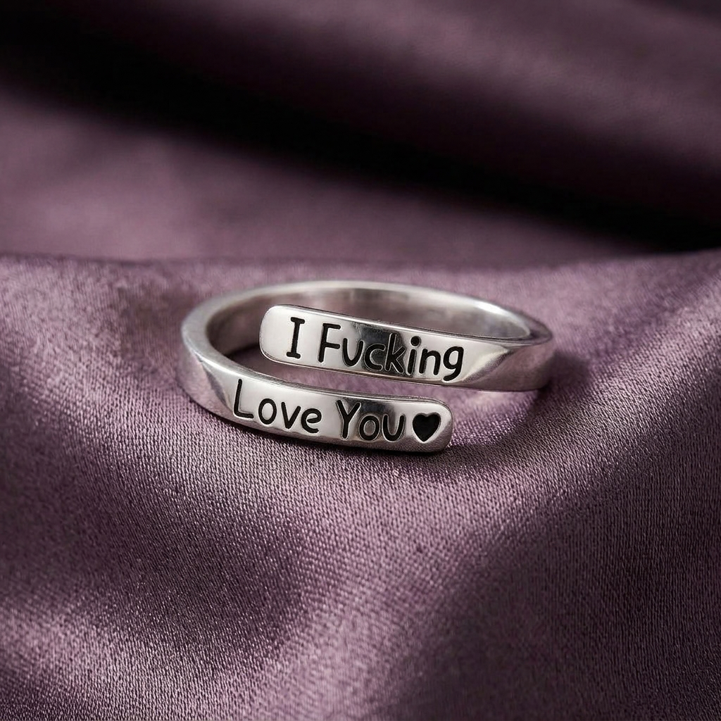 “I F*cking Love You” justerbar ring