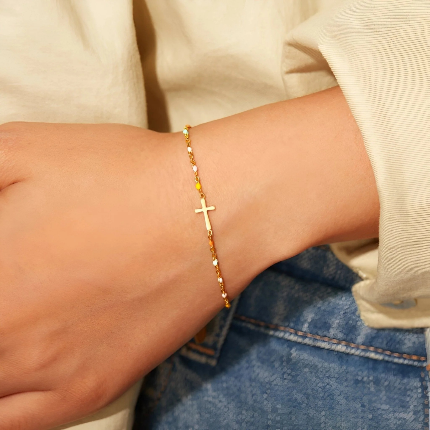 Pray Over It Cross Armband