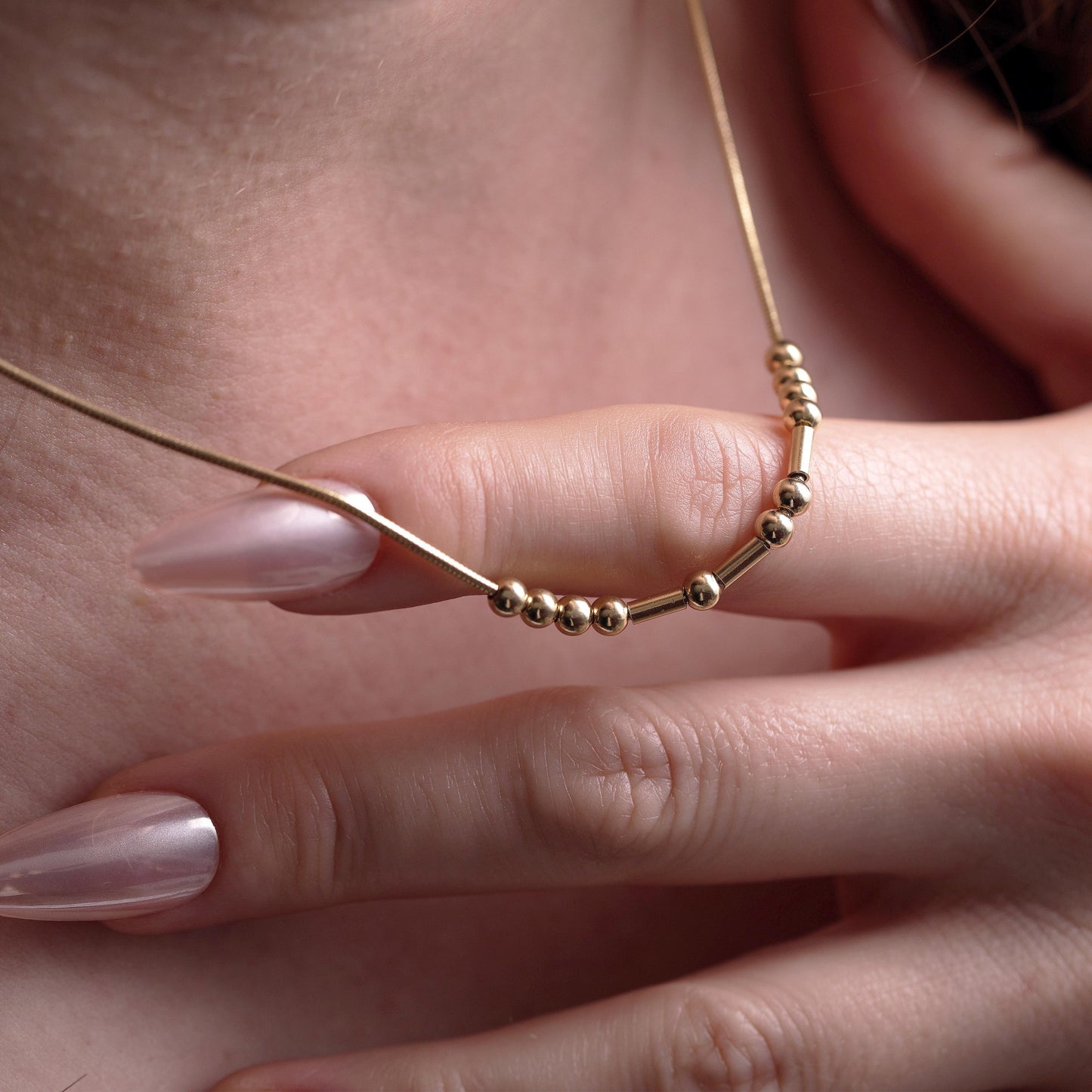 Personligt Morse Code Halsband
