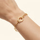 Elegant Paperclip Kedjearmband