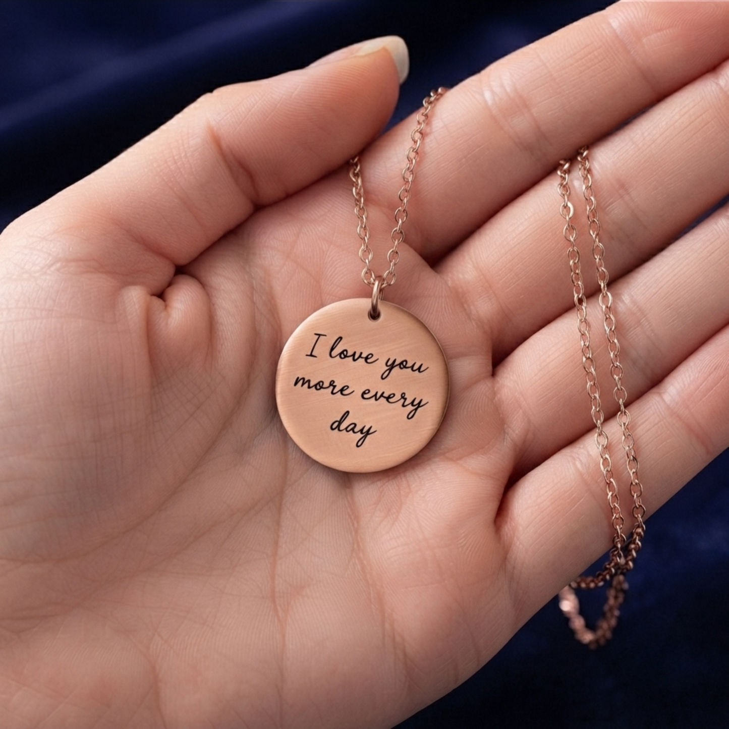 Personligt Graverat Fingeravtryck Halsband
