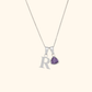 Initial Födelsesten Berlock Halsband