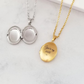 Personligt Graverat Ovalt Foto Halsband