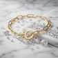 Elegant Paperclip Kedjearmband