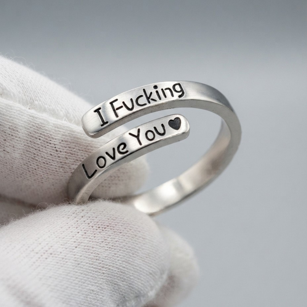 “I F*cking Love You” justerbar ring