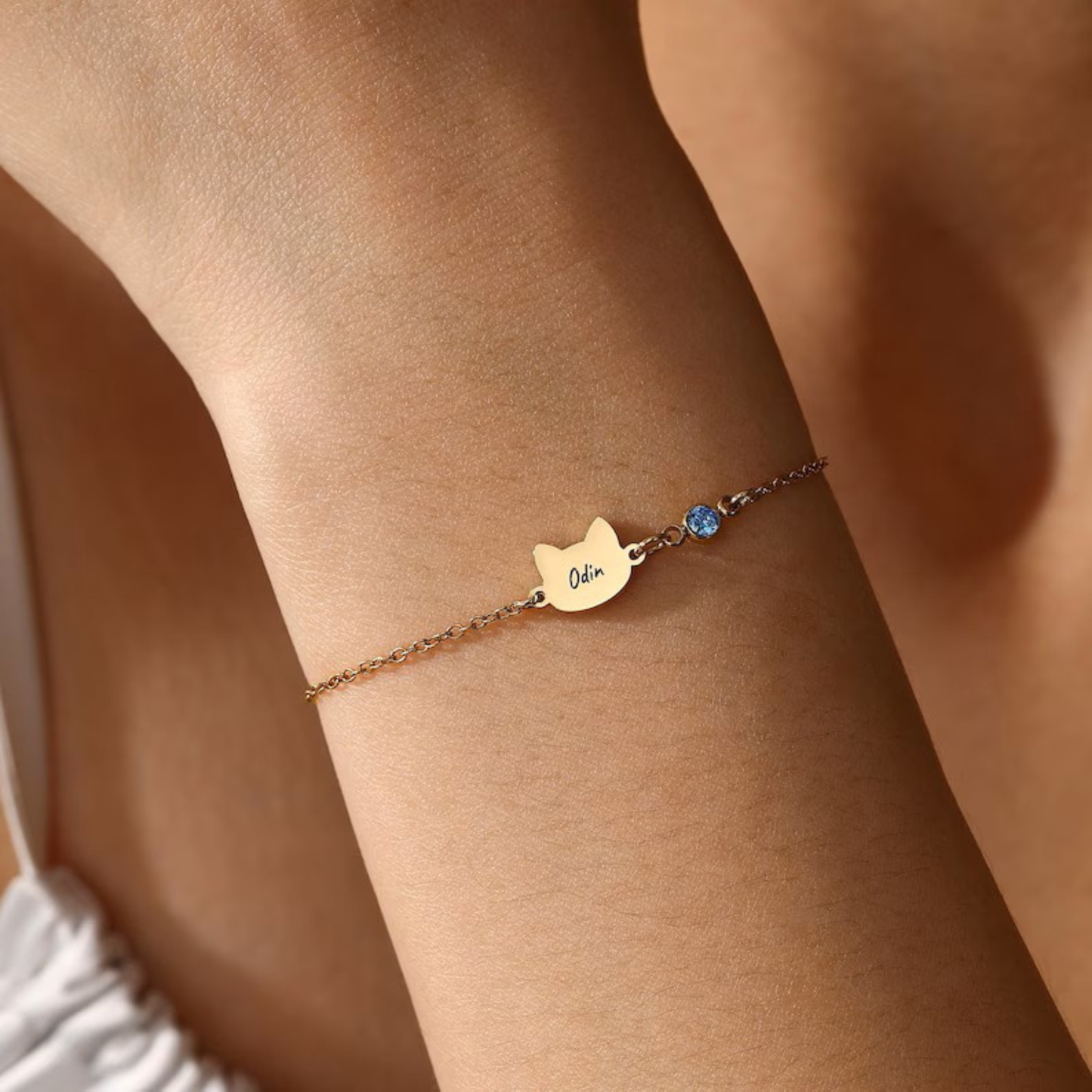 Personligt Katt Namn Armband