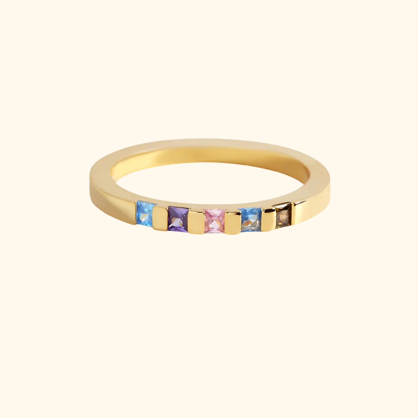Personligt Födelsesten Band Ring