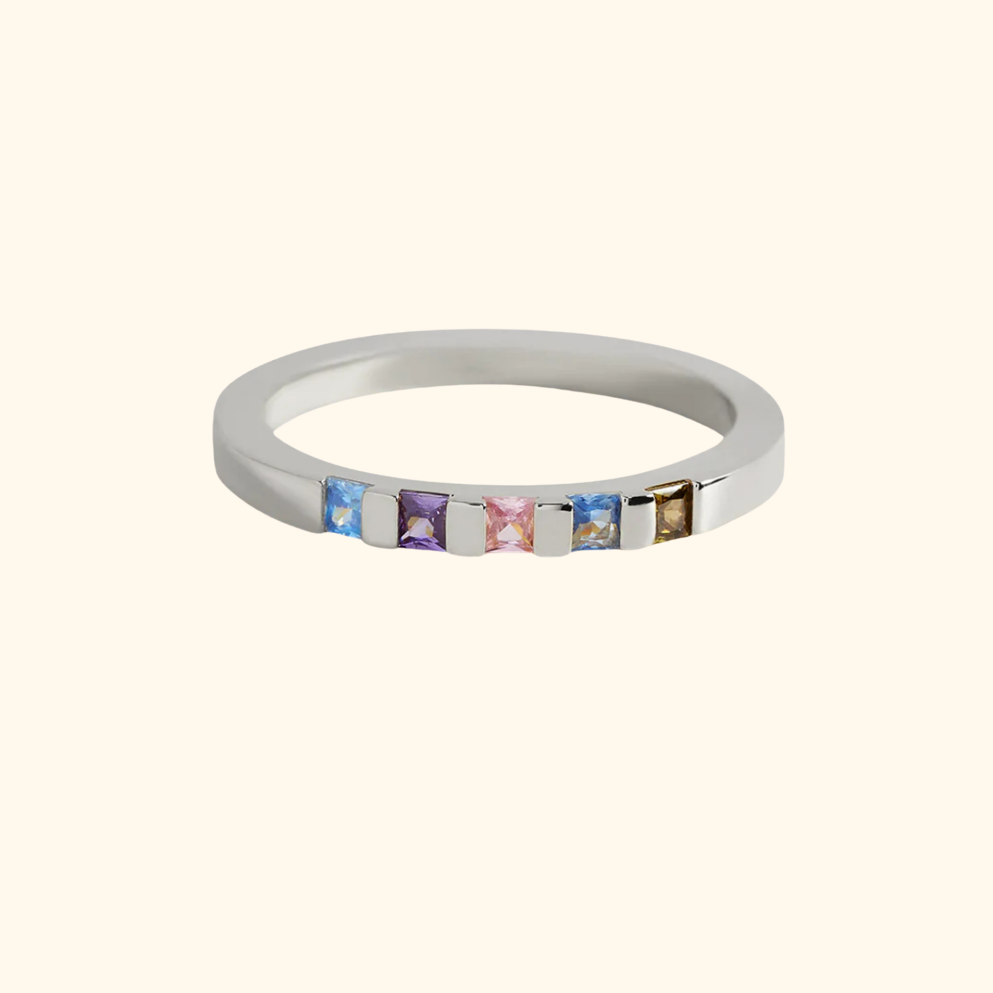 Personligt Födelsesten Band Ring