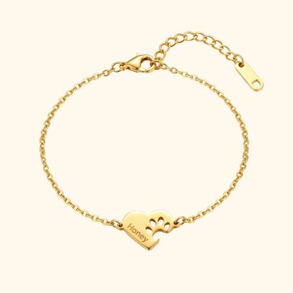 Personligt Tassavtryck Namn Armband