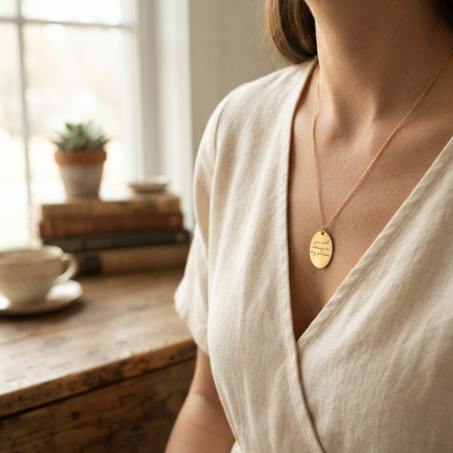 Anpassat Graverat Fingeravtrycks Halsband