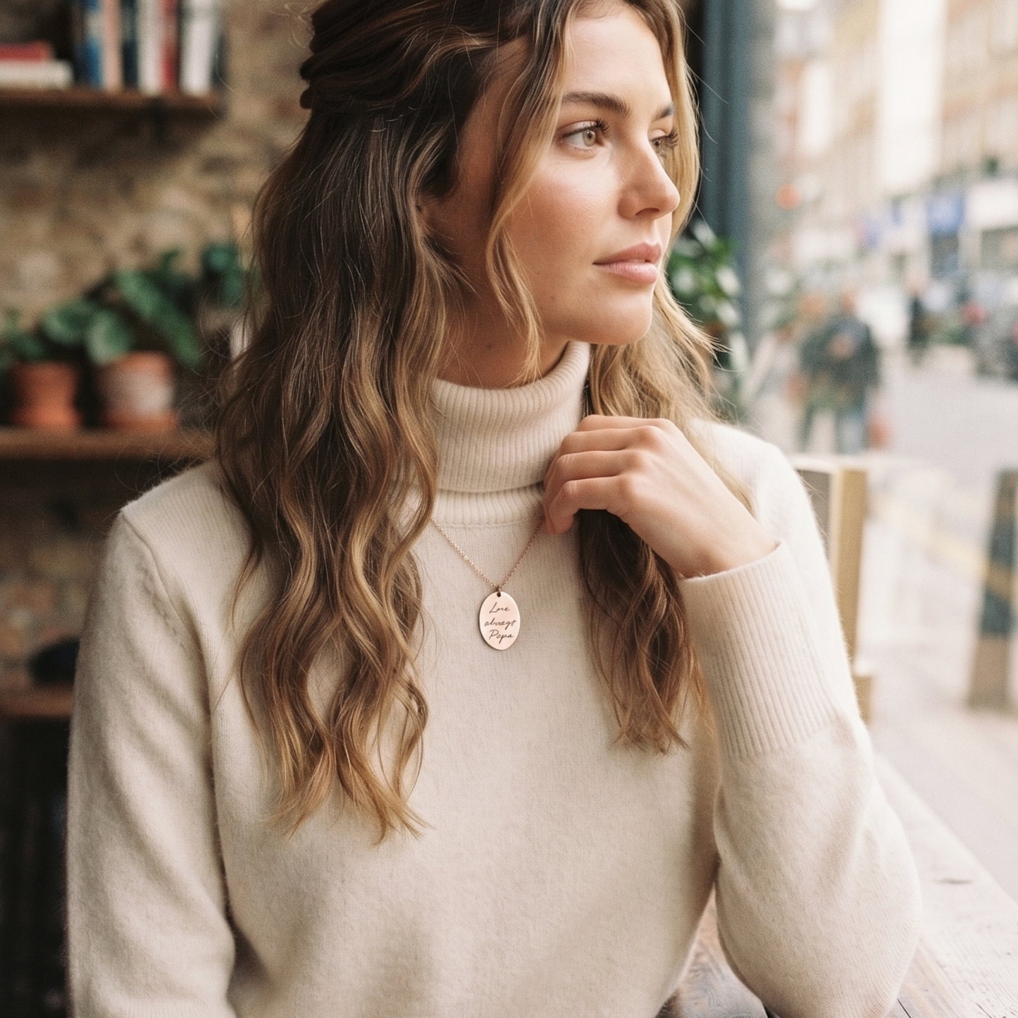 Anpassat Graverat Fingeravtrycks Halsband