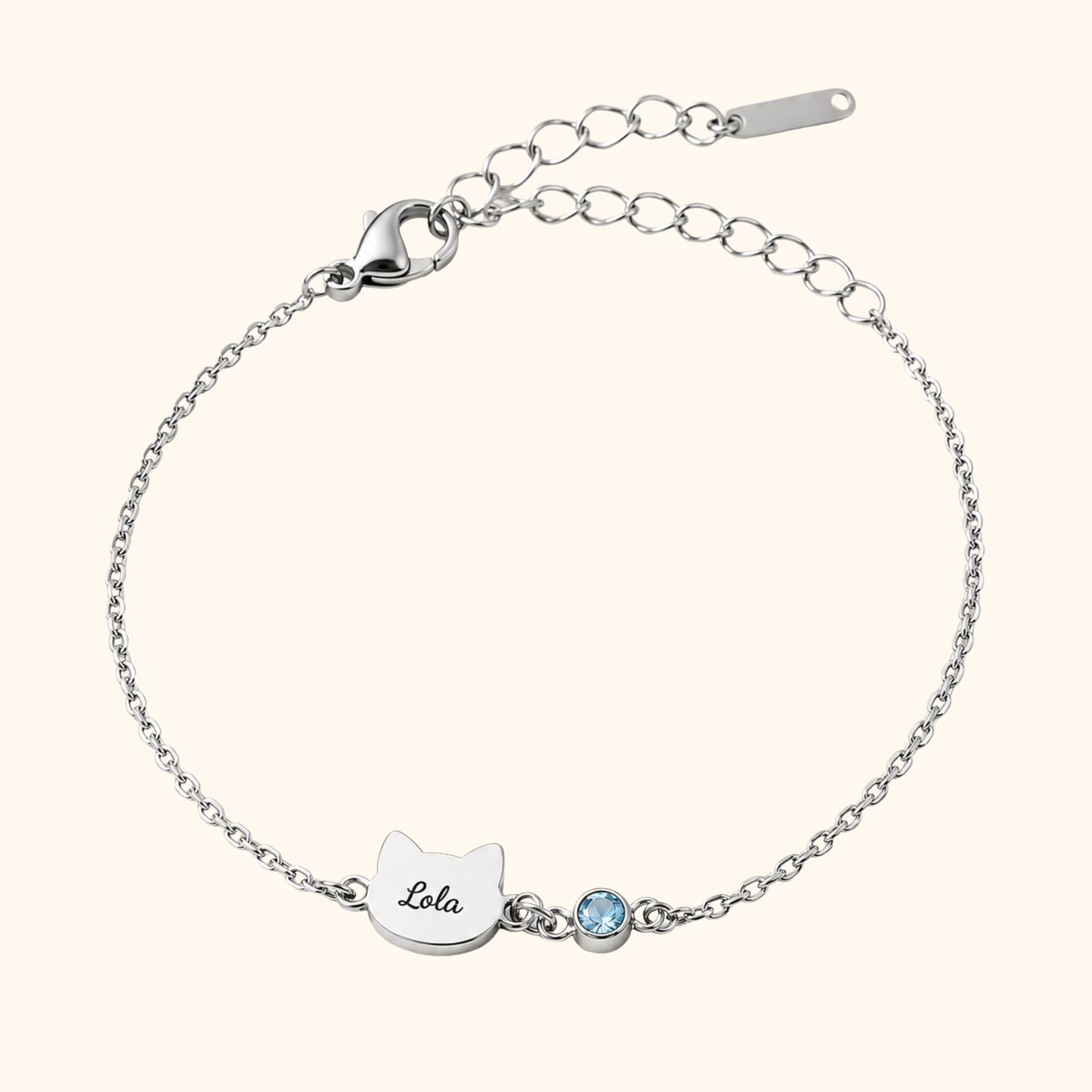 Personligt Katt Namn Armband