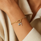 Födelsesten Korsberlock Länk Armband