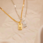 Personligt Initial Tag Halsband