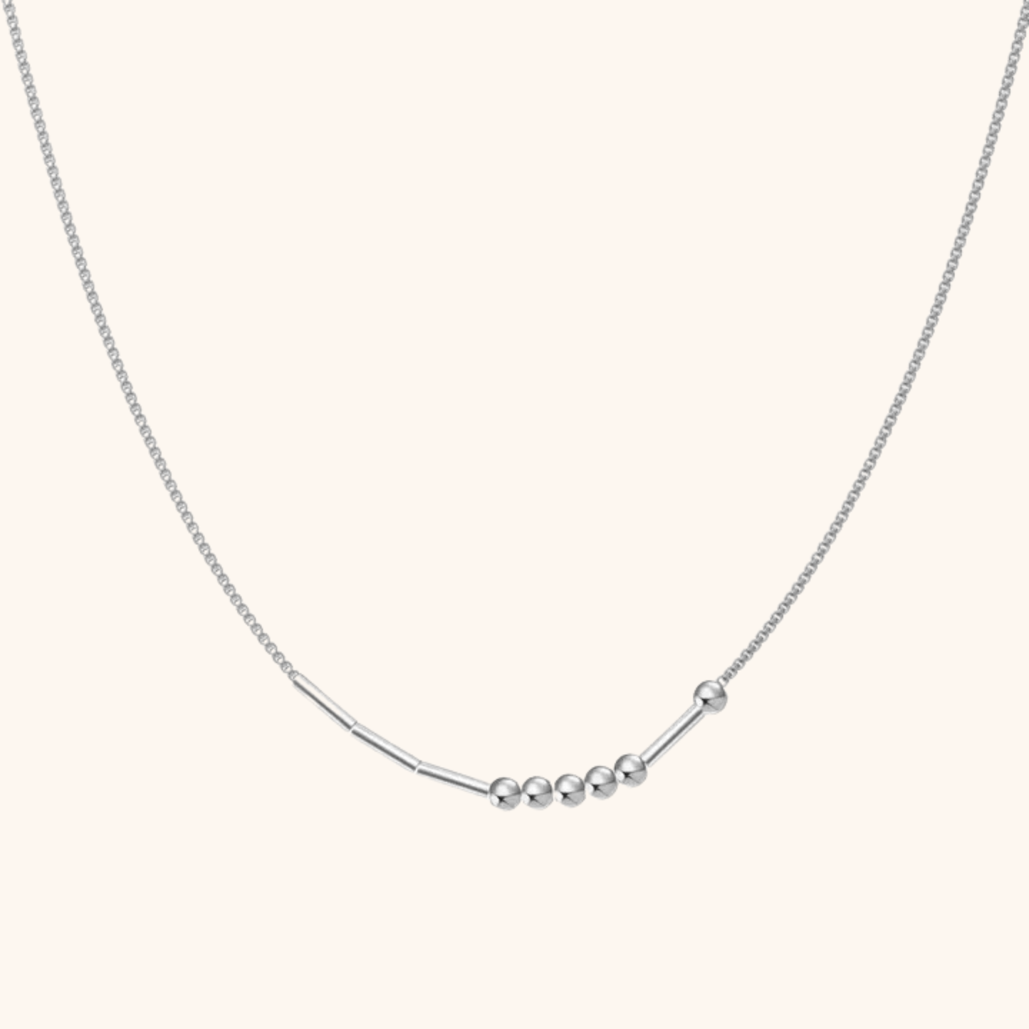 Personligt Morse Code Halsband