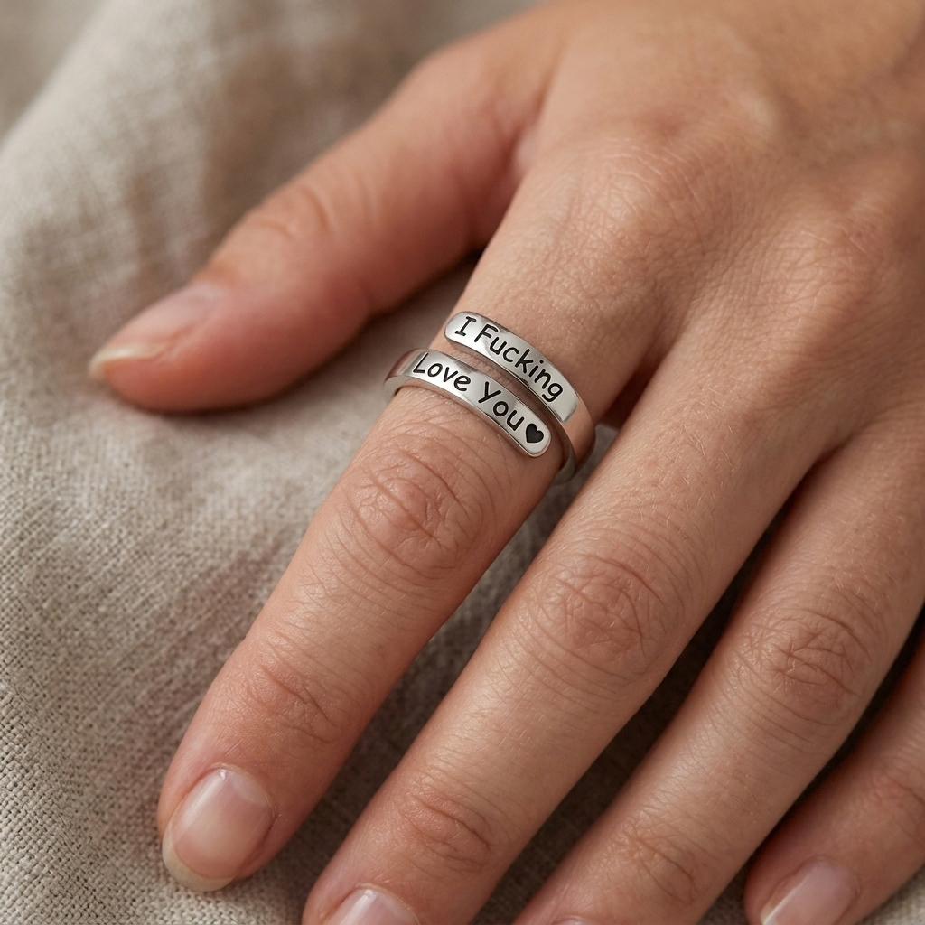 “I F*cking Love You” justerbar ring