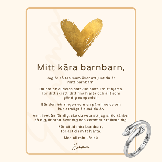 “Mitt kära barnbarn” omfamnings Ring