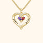 Forever Together Graverat Birthstone Halsband