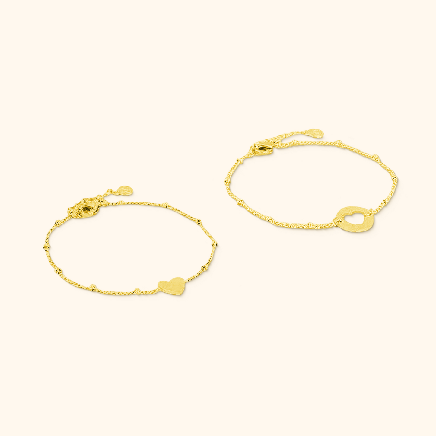 Hjärtaberlock Armband Set