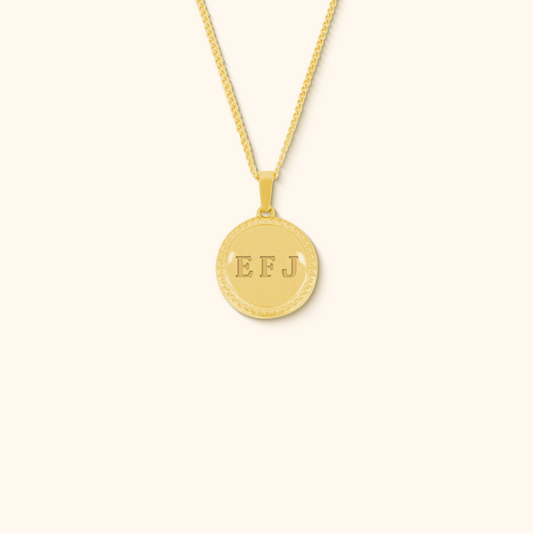 Atelier halsband med rund berlock