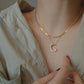 Glittrande Måne & Stjärna Halsband