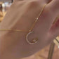 Glittrande Måne & Stjärna Halsband