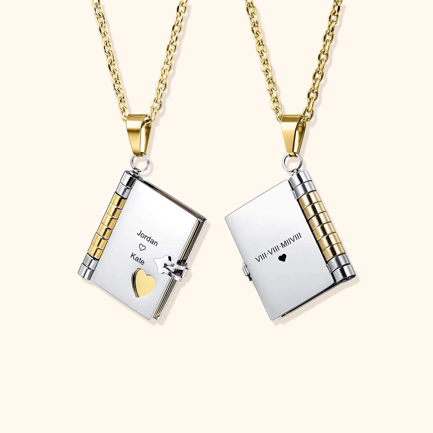Hemlig Kärleksmeddelande Bok Halsband
