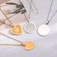 Hjärta & Rund Formad Foto Halsband