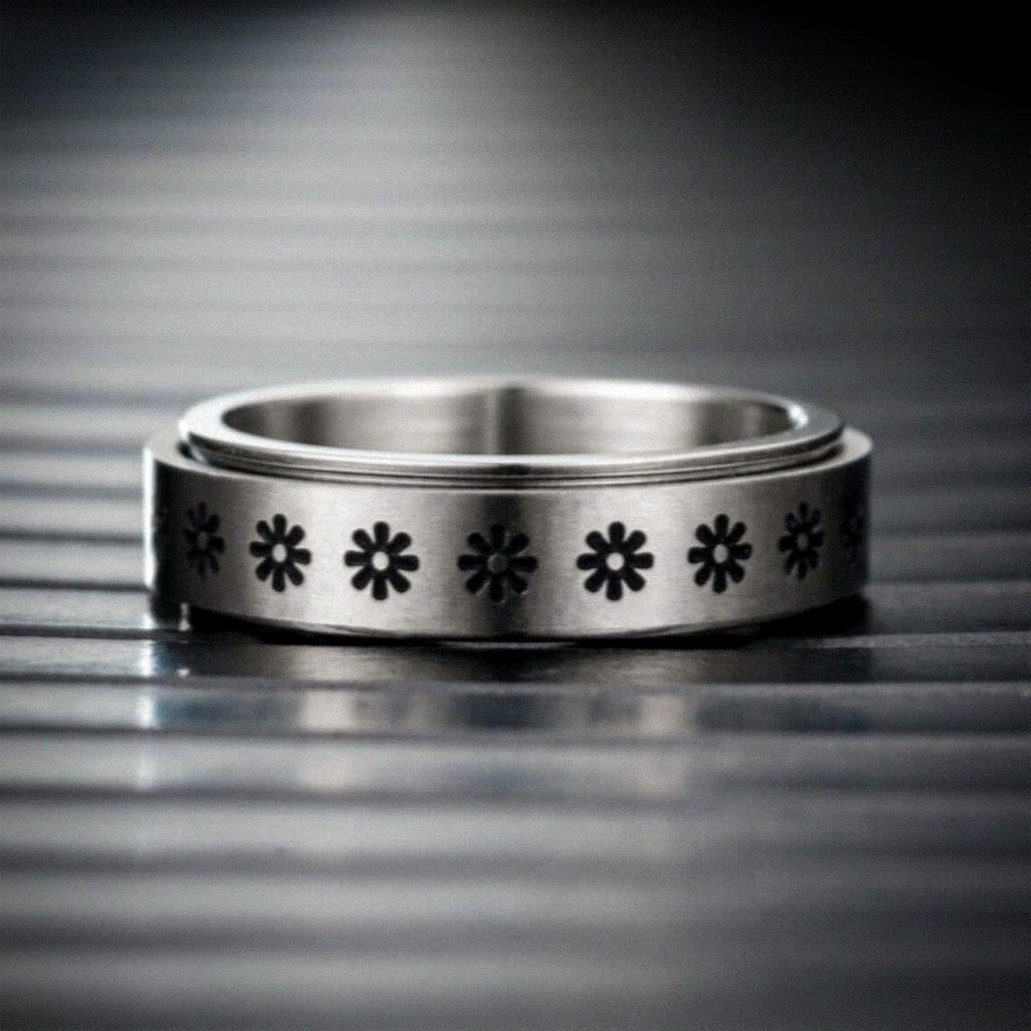 Anti-Stress ring med Fidget Spin