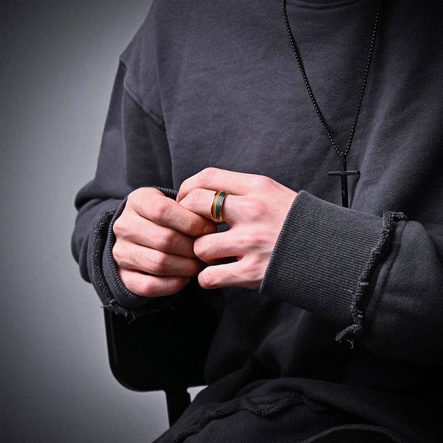 Anti-Stress ring med Fidget Spin