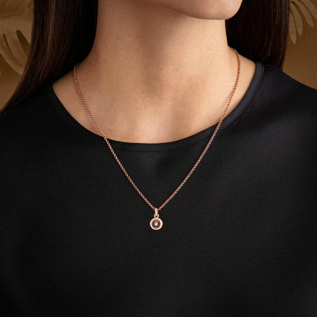 Personligt Cirkelformat Fotohalsband