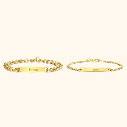 Pararmband med gravyr